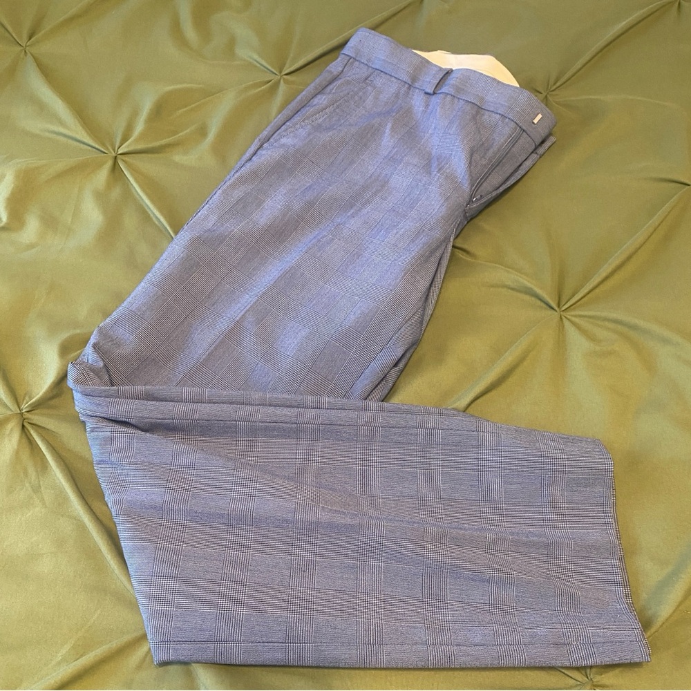 Banana Republic Blue Straight Leg Dress Pants